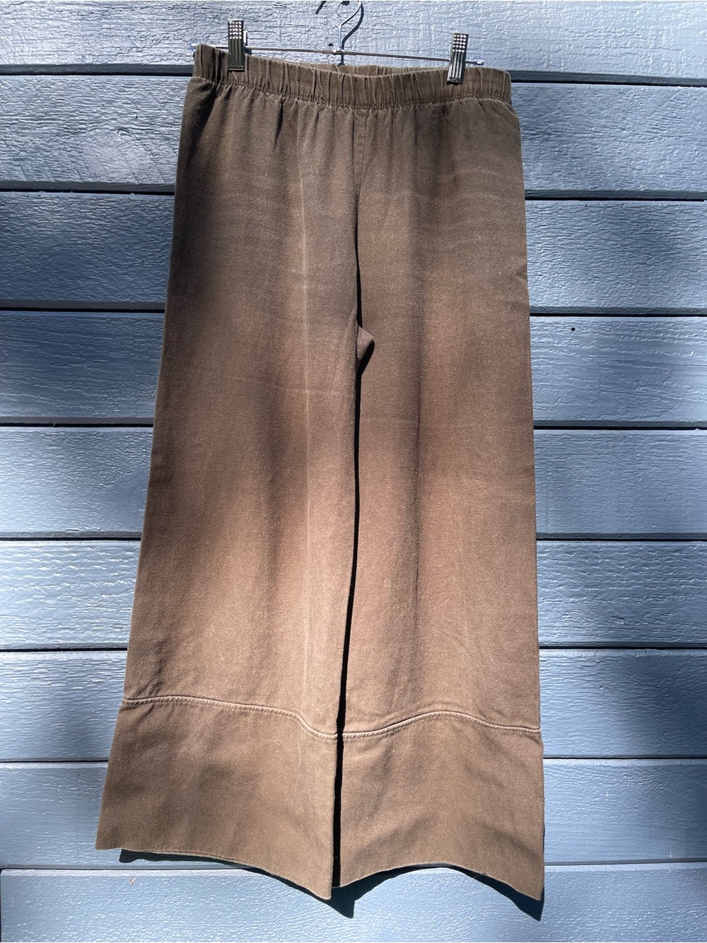 Wide-Leg Hemp Women's Pull-On Pants